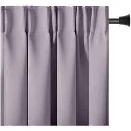 restilo Blackout Vorhang 140x270 cm rosa 1 St. Kräuselband Verdunkelungsvorhang Blickdicht Fensterdekoration Dekoschal Dekorvorhang Blackout