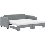 vidaXL Tagesbett 90 x 190 cm Hellgrau