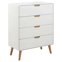 Actona Highboard Lowell 80 x 100 x 40 cm Weiß / Eiche