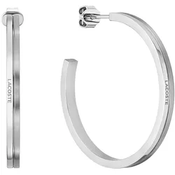 Lacoste 2040202 Damen-Ohrringe Creolen Virtua Silberfarben
