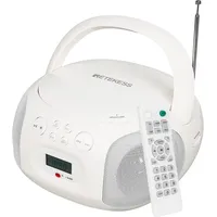 Retekess TR636 Tragbarer CD-Player, Boombox mit Bluetooth, FM Radio, USB,AUX-In,Sleep-Timer, Fernbedienung, Einfache Bedienung für Kinder und Ält...