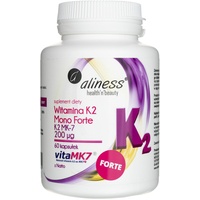 Aliness Vitamin K2 Mono FORTE MK-7 200 mcg from Natto 60 Kaps