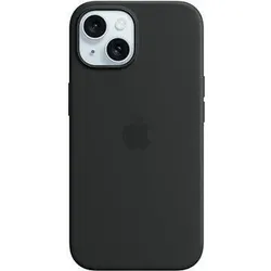 Apple Silikon Case mit MagSafe für Apple iPhone 15, schwarz
