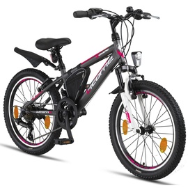 Licorne Bike Guide Premium Mountainbike in 20, 24 26 Zoll - Fahrrad für Mädchen, Jungen, Herren und Damen - Shimano 21 Gang-Schaltung, Kinder...