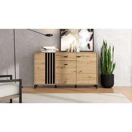 Home Affaire Laval 157 x 90 x 40 cm Artisan Eiche / Beige