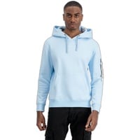 Alpha Industries Organics EMB Hoody Kapuzensweat für Herren Organic Sky Blue