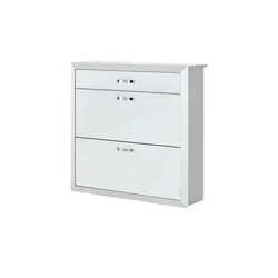 Wohnwert Schuhschrank  Intro , weiß , Maße (cm): B: 109 H: 104 T: 32.0