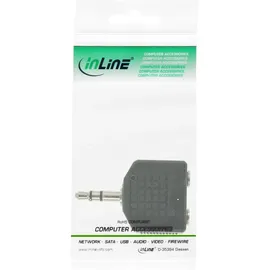 InLine Audioadapter Mini-Phone 3,5mm-Klinken-Stecker Stereo / 2x 3,5mm-Klinken-Buchse (99301)
