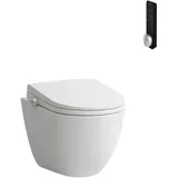 Laufen Cleanet Pro Wand-Dusch-WC mit WC-Sitz Weiß spülrandlos