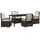 vidaXL Garten Essgruppe 5 pcs Braun Poly-Rattan