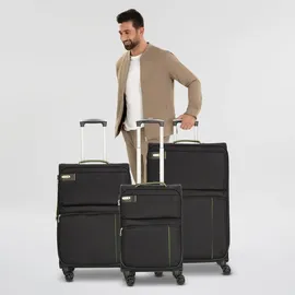 d & n Travel Line 6704 Koffer-Set 3-tlg. schwarz