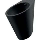 Delabie Urinal Fino wandh. Anschl. von hinten Edelstahl matt schwarz