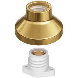 ledscom.de ELEKTRA 1x E27 Porzellan gold glänzend