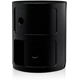 Kartell Componibili 32 x 32 x 40 cm 2-tlg. schwarz