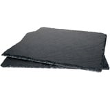 2er Set Schieferplatte 30x30cm Schwarz - 23464620