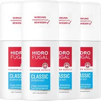Hidrofugal Deo Zerstäuber CLASSIC Reisegröße Anti-Transpirant Schutz 4 x