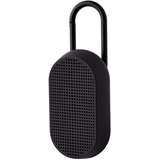 Lexon MINO T Bluetooth-Lautsprecher mit Karabiner, wasserabweisend Schwarz