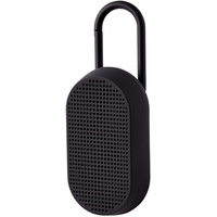 Bluetooth-Lautsprecher mit Karabiner, wasserabweisend Schwarz