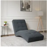 moeblo Chaiselongue Livano 73 x 79 x 170 cm Schwarz