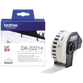 Brother Universaletiketten DK22214 Weiß 12 mm x 30,48 m 1 St.