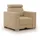 Fun Möbel Fernsehsessel CANTON Stoff 94 x 92 x 0 cm Beige mit Kissen