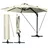 Alu Ampelschirm Ø 360 cm beige