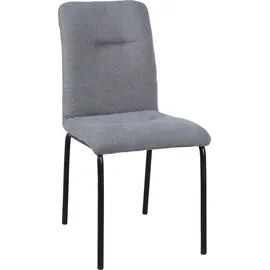 Möbilia Polsterstuhl Marla Polyester grau 2er Set