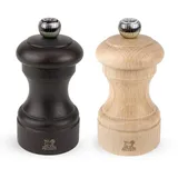 Peugeot Bistro Salz-/ Pfeffermühle Duo Set 10 cm schokolade/natur