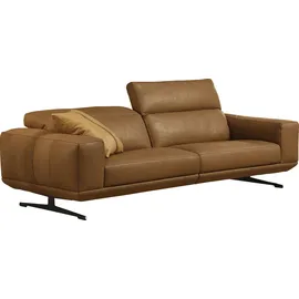 Egoitaliano Einzelcouch Leder 3-Sitzer Braun