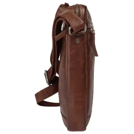 Spikes & Sparrow Umhängetasche echt Leder, braun