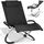 Tectake Sonnenliege 150 x 73 x 75 cm Schwarz