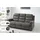 Atlantic Home Collection 3-Sitzer "Cliff mit 2 Relaxfunktionen", grau, B:198cm H:104cm T:96cm, 100% PES, ATLANTIC HOME COLLECTION, Sofas, Federkern und Becherhaltern in klappbarer Mittelkonsole, Topseller