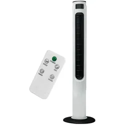 Turmventilator Standlüfter Säule Lüfter, Fernbedienung Timer 70° oszilierend 3 Geschwindigkeitsstufen, 55 Watt, H=120cm
