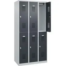 C+P Basis PLUS Spind 90x50x185 grau