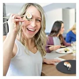 Relaxdays Schieferplatte 6er Set rund, 25cm Ø, Pizzateller zum Servieren & Beschriften, Buffet, Servierplatte, anthrazit