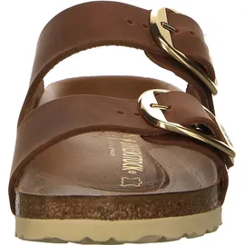 Birkenstock Arizona Big Buckle Nubukleder geölt schmal cognac 43