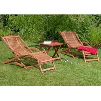 Merxx Copa Cabana Set 3tlg. Schwungliege 50 x 50 x 0 cm Braun