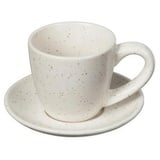 Broste Copenhagen - Nordic Vanilla Espressotasse mit Untertasse, 5 cl