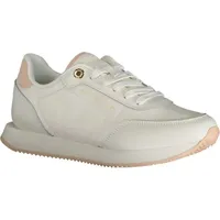 TOMMY HILFIGER WEISSE SPORTSCHUHE FÜR DAMEN : Farbe - Weiß, Größe - 37 Größe: 37 Farbe: Weiß - Weiß/Beige - 37