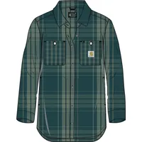CARHARTT Plaid Loose-Fit, Hemd Damen | Grün/Dunkelblau - XS