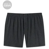 SCHIESSER Cotton Casual Boxershorts kariert Schwarz 10