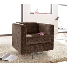 Home Affaire Sessel Bob Polyester 72 x 71 x 75 cm Braun drehbar mit Sternfuß