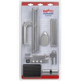 Panto Griffgarnitur-Montage-Set Silber 92/8mm für Nebeneingangstüren und Haustüren
