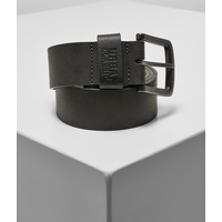 URBAN CLASSICS Unisex Leather Imitation Belt Gürtel, Darkgrey, L (120 cm Länge)