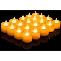 XiXiRan Teelicht Outdoor, 20 pcs LED Kerzen Weihnachten, LED Teelichter Flackernd, Elektrische Teelichter, Teelicht Batteriebetrieben, Deko Kerzen Flammenlose, Tischkerzen, Adventskranz