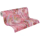 Livingwalls Anna D'Andrea Vliestapete Floral 10,05 m x 0,53 m - Pink, Lila, Rosa, Bunt - Tapete Dschungel - 782203