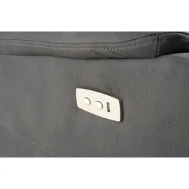 Femo Sofa 2-Sitzer FM-3215, Anthrazit Mikrofaser - 1-motorig mit elektrischer Relaxfunktion
