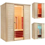 InfraWorld Infrarotkabine TrioSol Natura 148 Plus inkl. 5-teiligem gratis Zubehörset