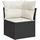 vidaXL Garten-Lounge-Set 9-tlg. schwarz