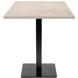 Restootab Tisch 60x60cm - Modell Milan marmor yule